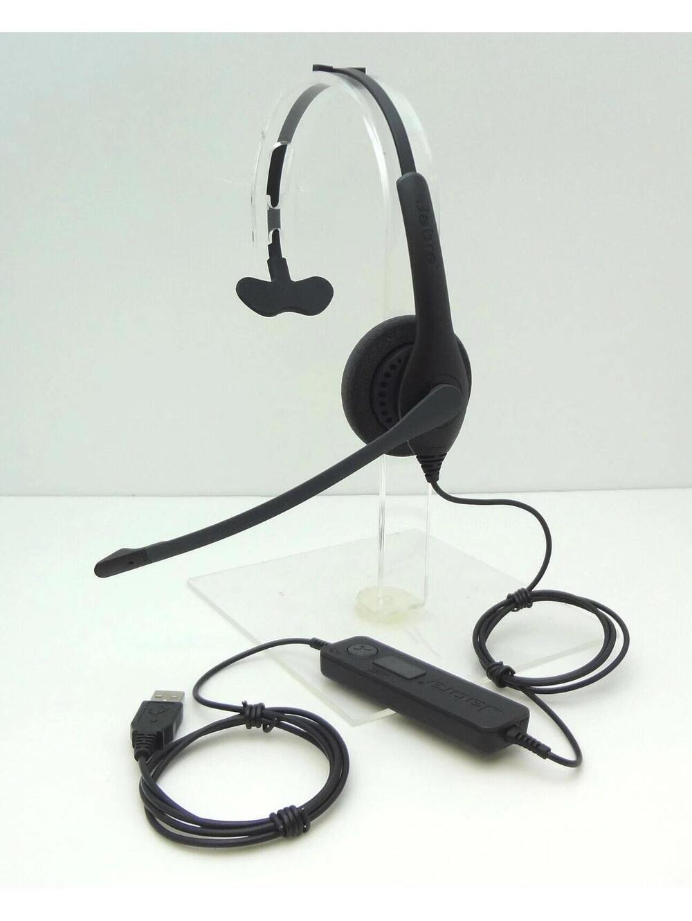 Jabra BiZ 1100 Duo USB OVER-The-Head PC Headset 1159-0159-EDU HSC027 used